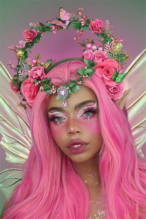 flower fairy makeup|fairy makeup looks aesthetic.